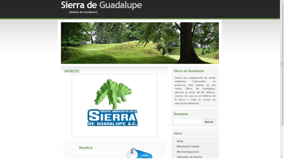 Sistema de Administración de Eventos “Grupo Ambientalista Sierra de Guadalupe”